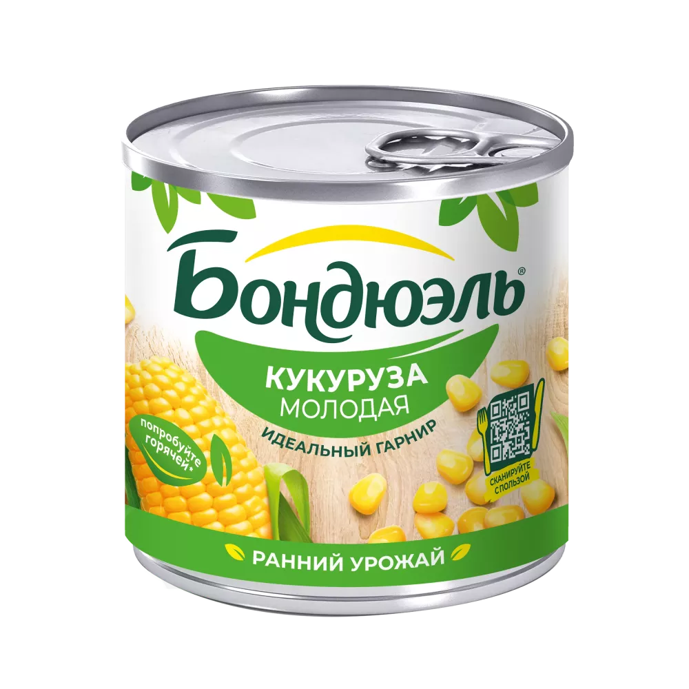 Кукуруза консервированная Бондюэль, молодая, 170 г