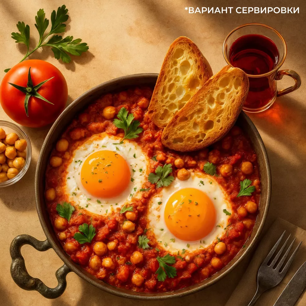 Бондюэль Овощи по-турецки с нутом Шакшука 0,2 кг