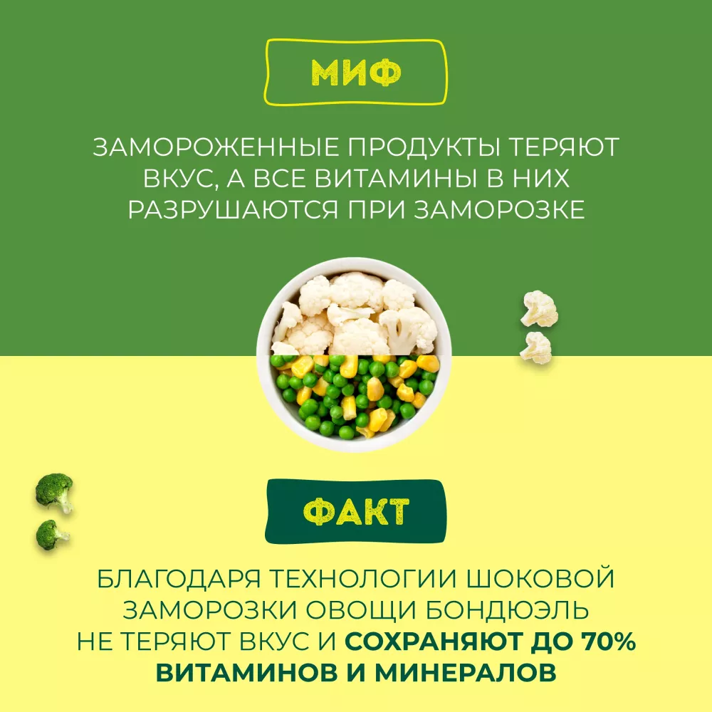 Овощи Бондюэль Вок по-азиатски, смесь замороженная, 400 г