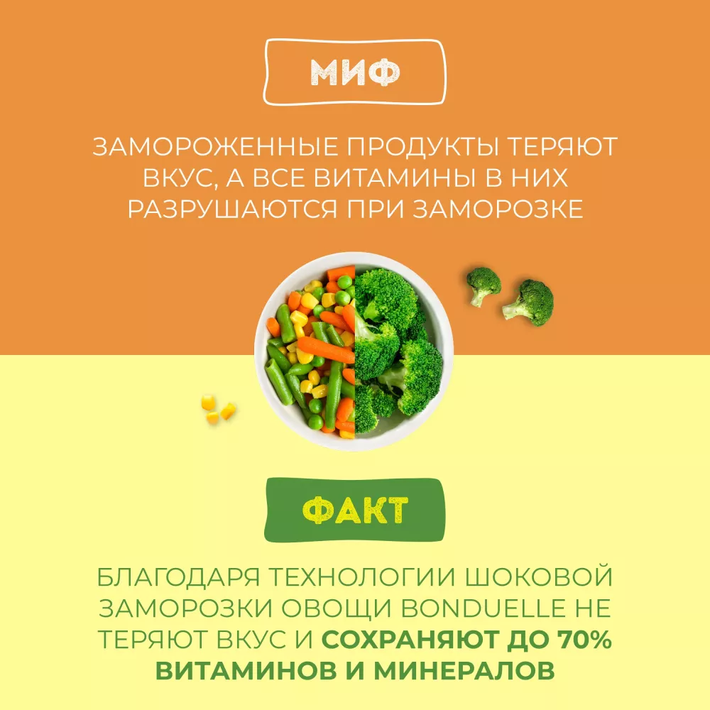 Овощи Бондюэль Сабджи по-индийски, смесь замороженная, 400 г