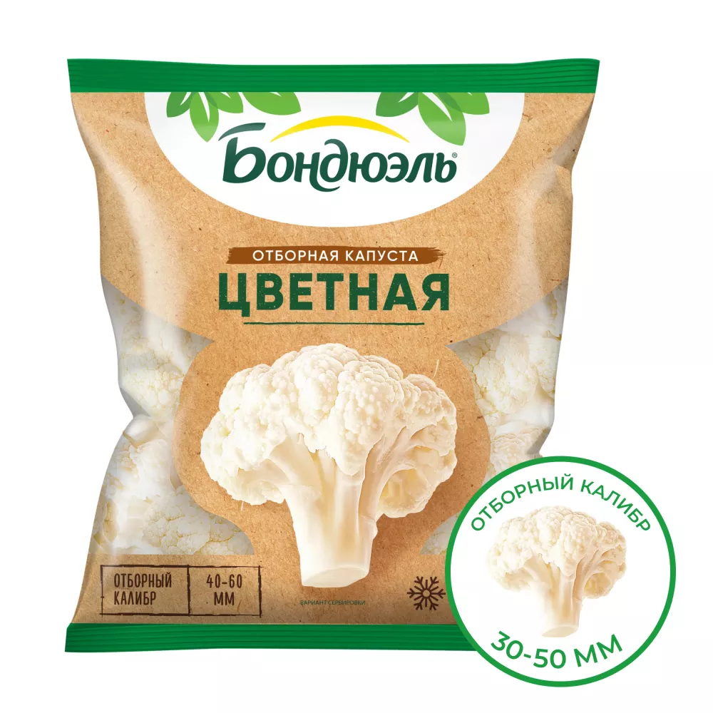 Цветная капуста Бондюэль замороженная, 400 г