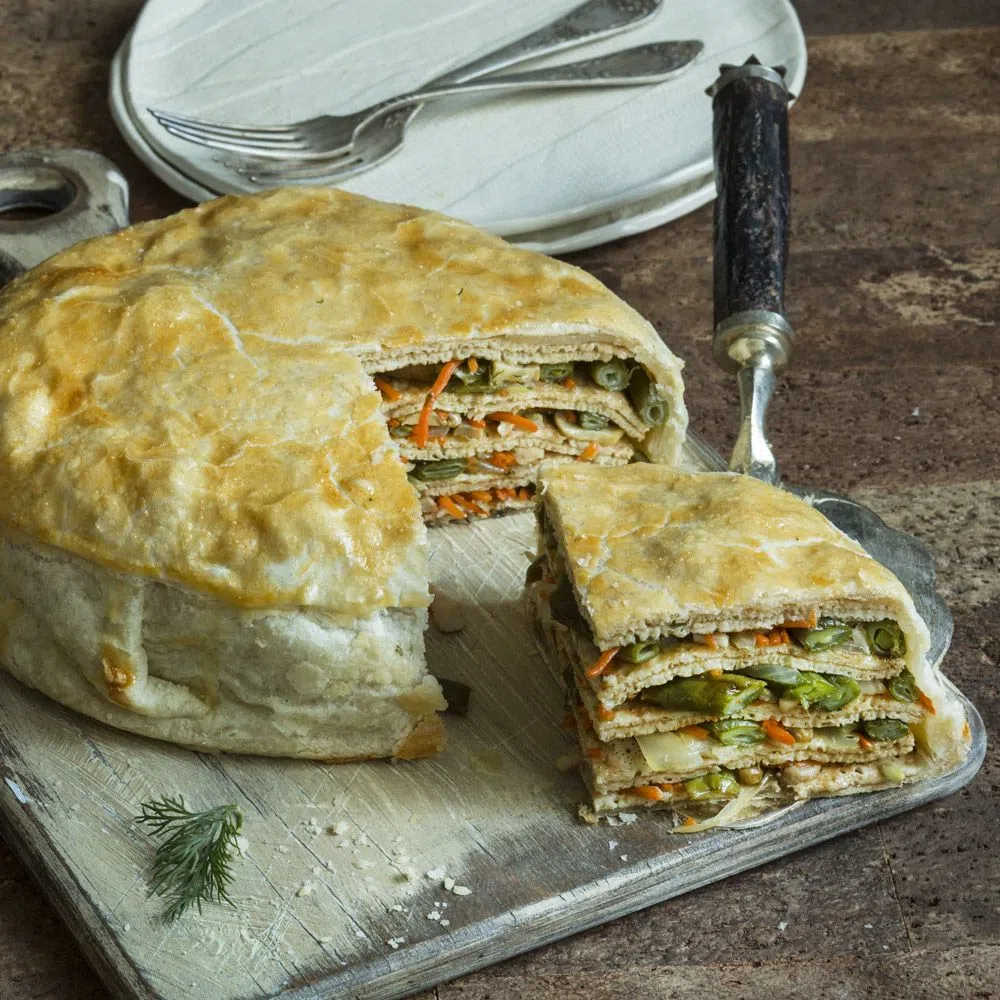 Курник с грибами и курицей