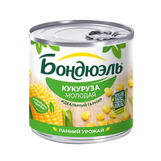 Кукуруза консервированная Бондюэль, молодая, 170 г
