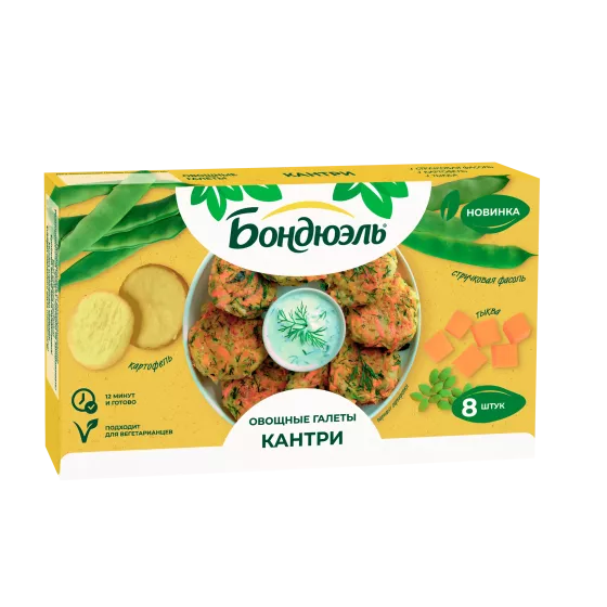 Галеты овощные Бондюэль Кантри, 300 г