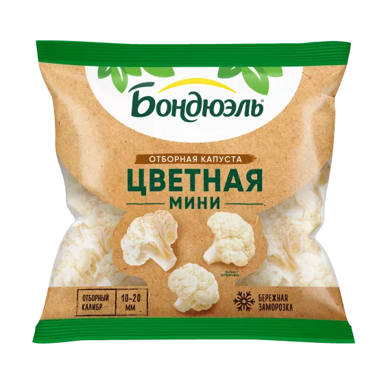 Цветная капуста Бондюэль мини замороженная, фермерская, 300 г