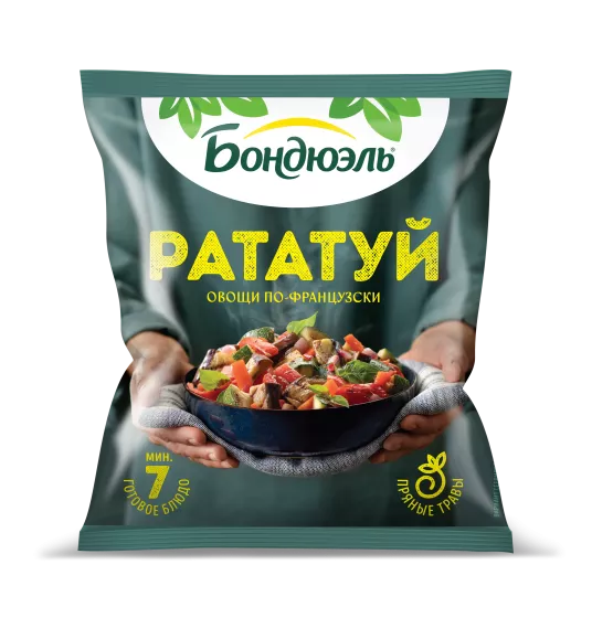 Овощи Бондюэль Рататуй по-французски, смесь замороженная, 400 г