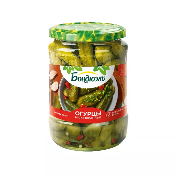 Бондюэль Огурцы маринованные по-китайски 500 мл