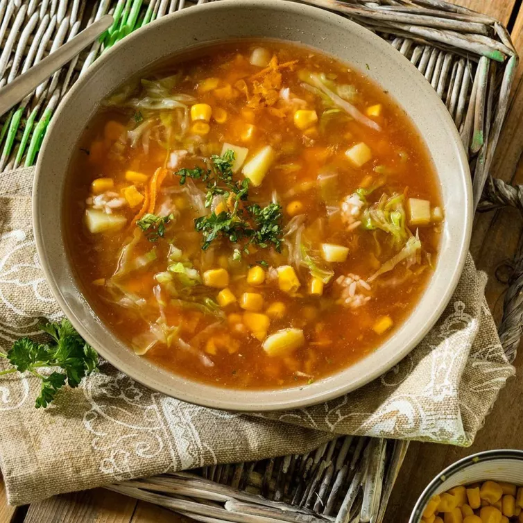 Быстрый овощной суп из лечо