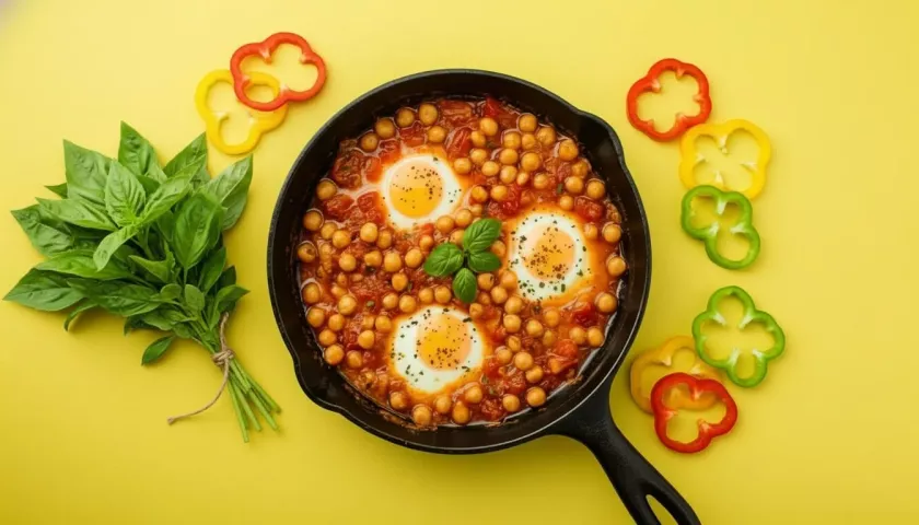 Шакшука с нутом