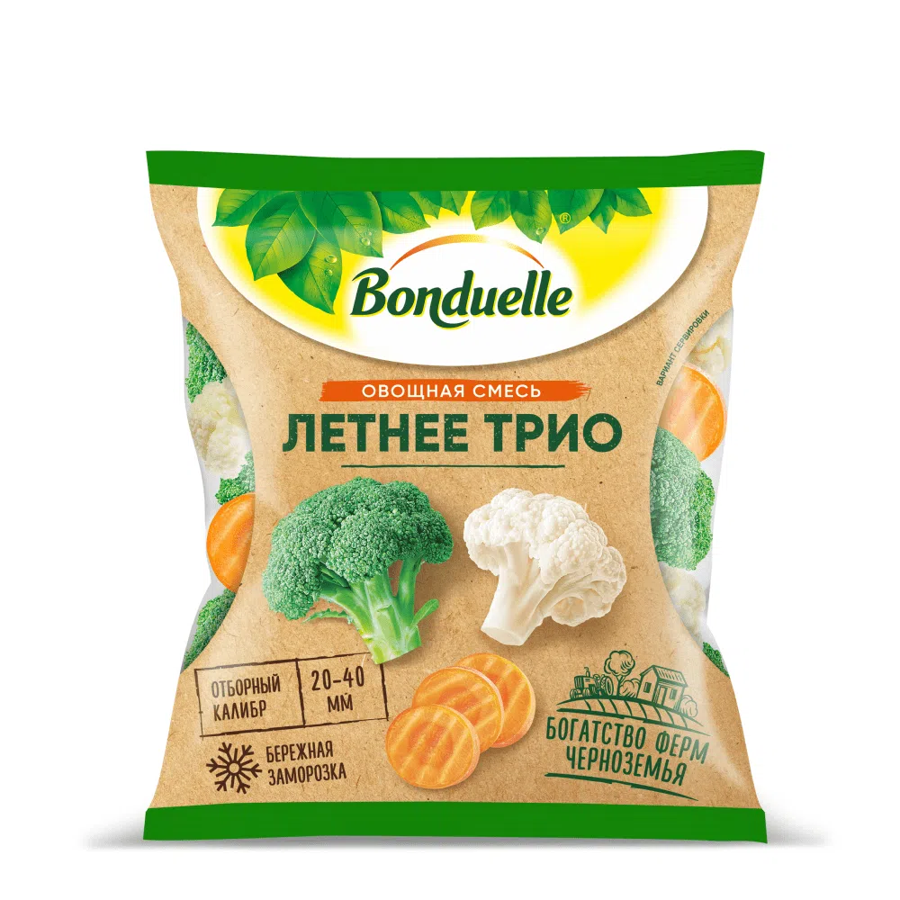 Овощной микс «Летнее Трио» | Замороженные овощи продукты Bonduelle