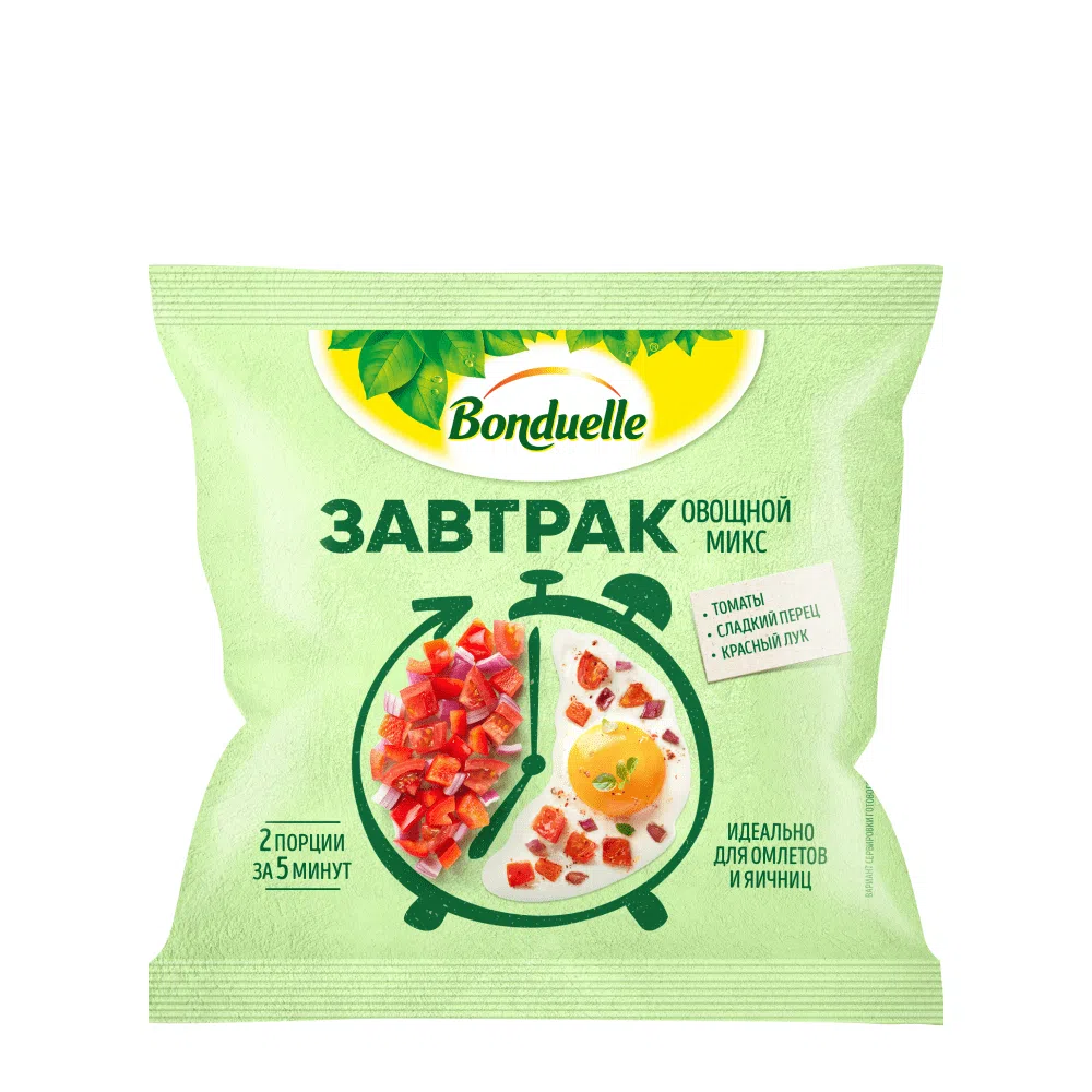 Овощной микс «Завтрак» с кабачком | Замороженные овощи продукты Bonduelle