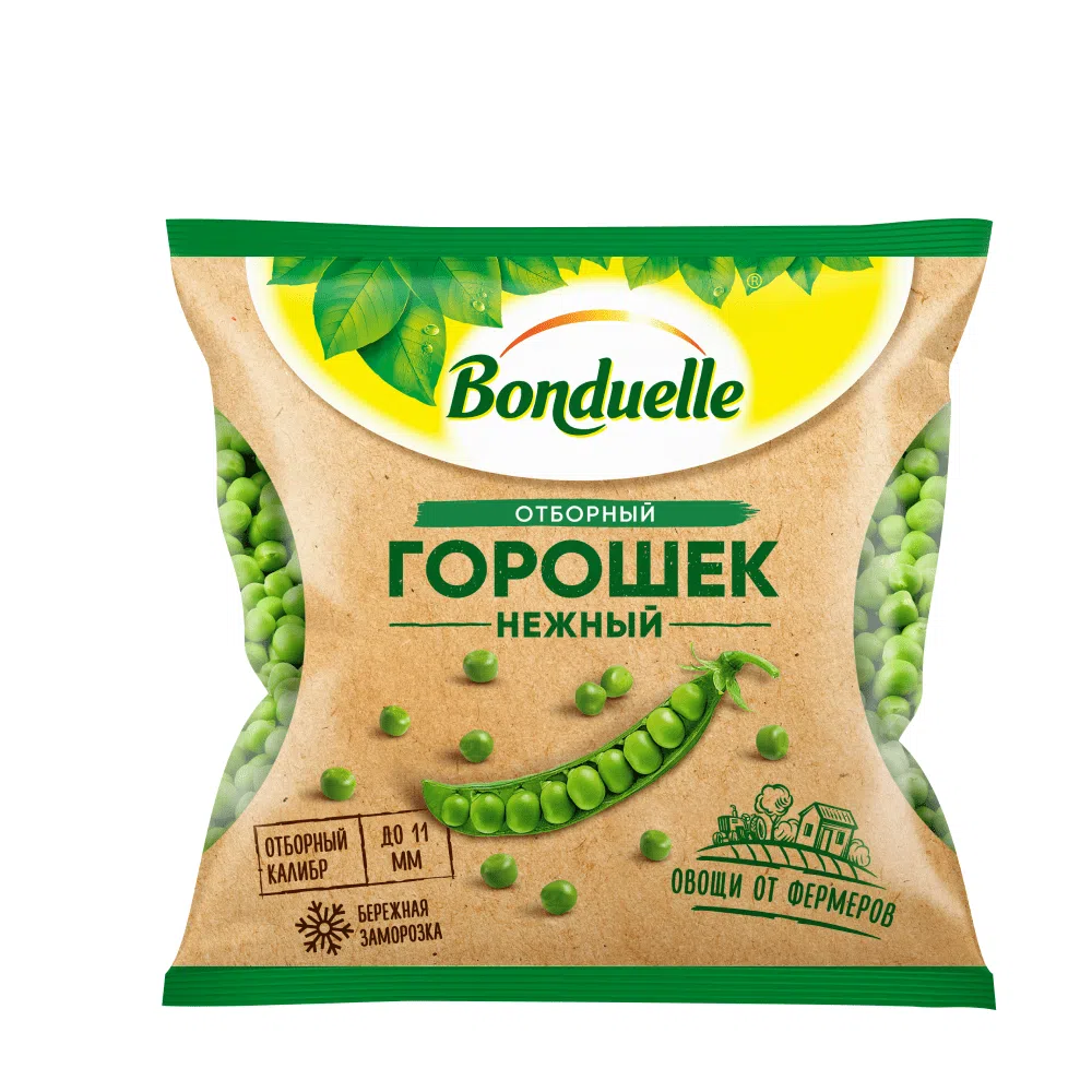 Нежный зеленый горошек | Замороженные овощи продукты Bonduelle