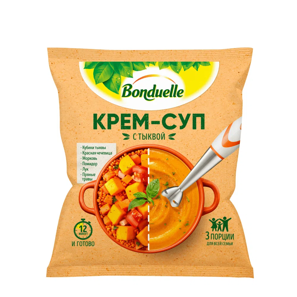 Крем-суп из шампиньонов | Замороженные овощи продукты Bonduelle