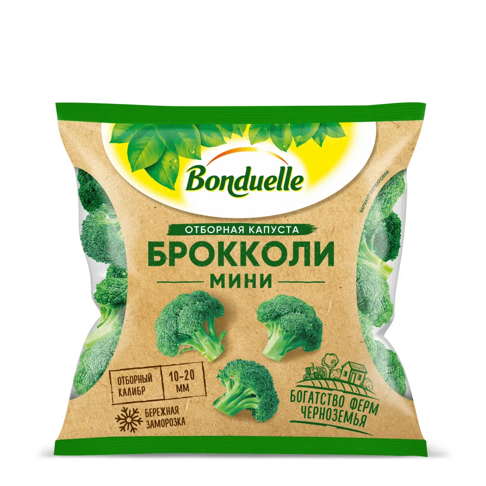 Отборная капуста брокколи мини | Замороженные овощи продукты Bonduelle