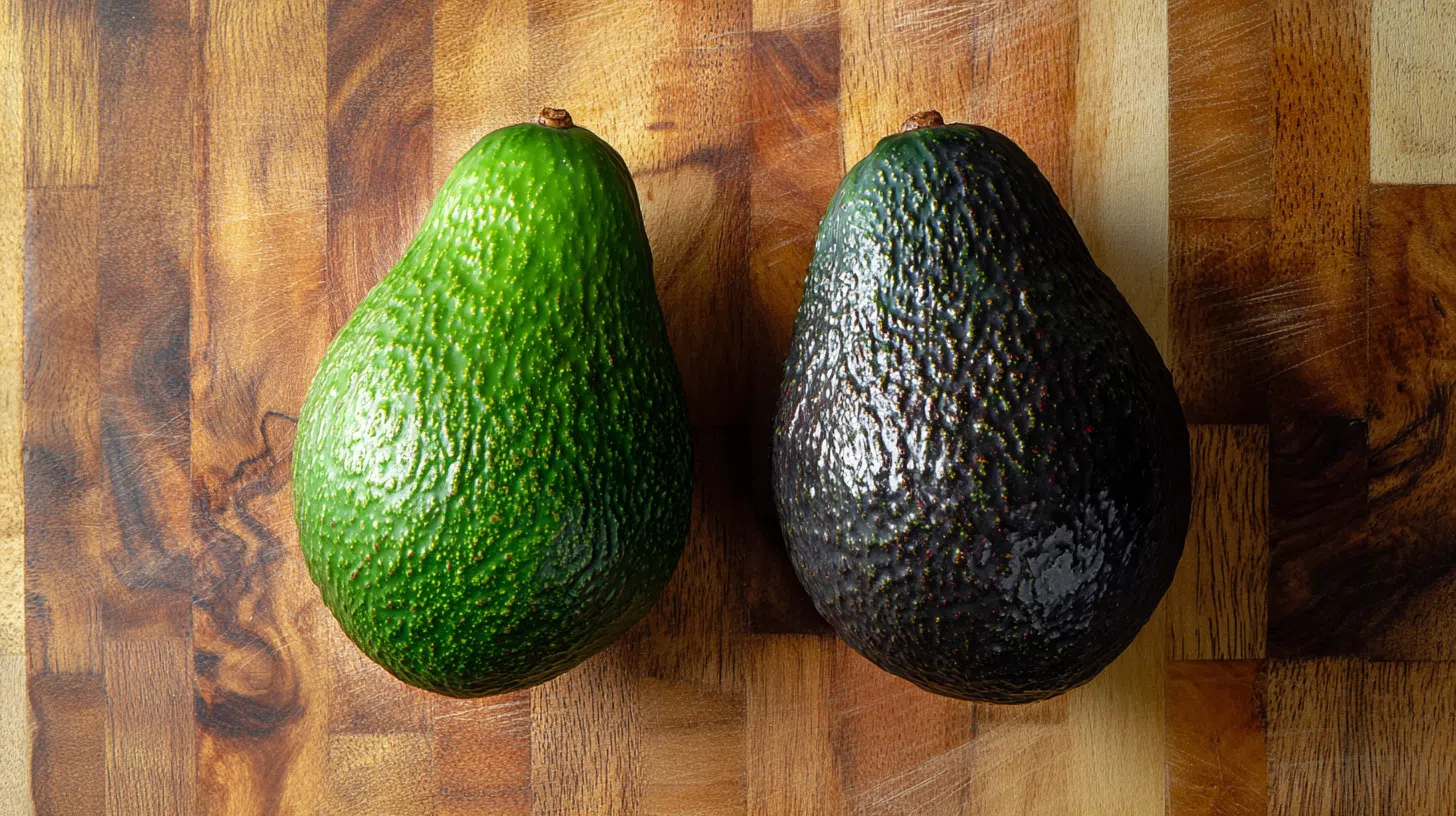 Недозрелый и спелый плоды авокадо